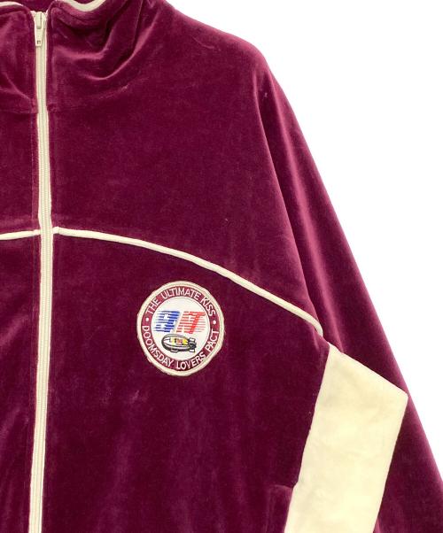 SAINT MICHAEL（セントマイケル）SAINT MICHAEL (セントマイケル) LAST MAN (ラストマン) VELOUR LM TRACK JACKET ボルドー サイズ:Lの古着・服飾アイテム