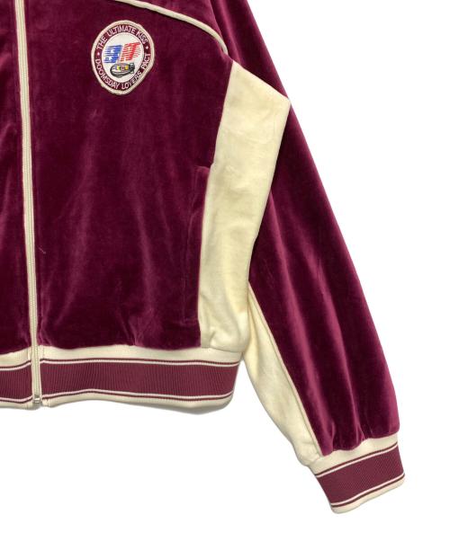 SAINT MICHAEL（セントマイケル）SAINT MICHAEL (セントマイケル) LAST MAN (ラストマン) VELOUR LM TRACK JACKET ボルドー サイズ:Lの古着・服飾アイテム