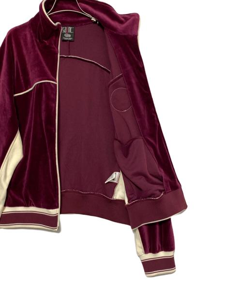 SAINT MICHAEL（セントマイケル）SAINT MICHAEL (セントマイケル) LAST MAN (ラストマン) VELOUR LM TRACK JACKET ボルドー サイズ:Lの古着・服飾アイテム