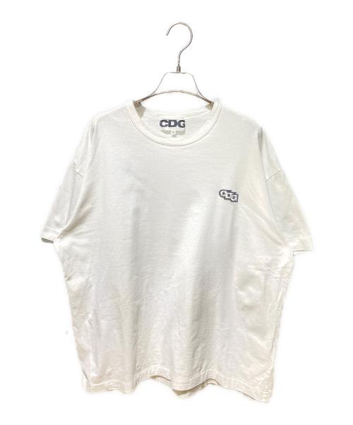 CDG（シーディージー）CDG (シーディージー) CDG PATCH OVERSIZED T-SHIRT ホワイト サイズ:Sの古着・服飾アイテム