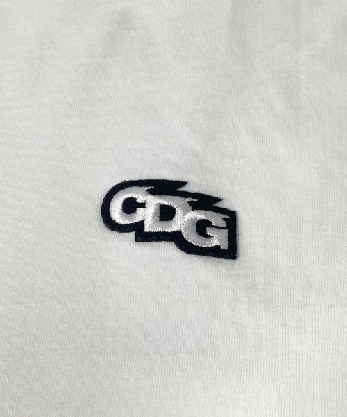 CDG（シーディージー）CDG (シーディージー) CDG PATCH OVERSIZED T-SHIRT ホワイト サイズ:Sの古着・服飾アイテム