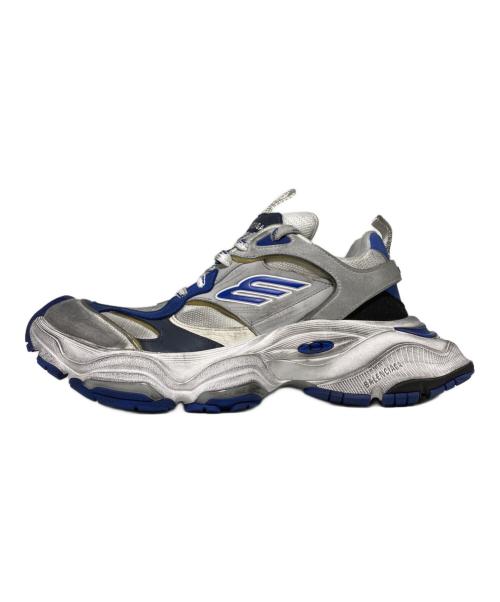 BALENCIAGA（バレンシアガ）BALENCIAGA (バレンシアガ) CARGO SNEAKER ホワイト×ブルー サイズ:43の古着・服飾アイテム