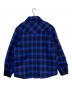 CELINE (セリーヌ) CHECKED FLANNEL OVERSHIRT ブラック×ブルー サイズ:50：60000円