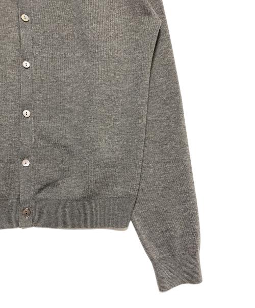 NKNIT（ンニット）NKNIT (ンニット) logo cardigan グレー サイズ:FREEの古着・服飾アイテム