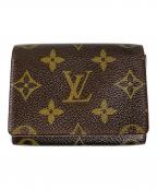 LOUIS VUITTONルイ ヴィトン）の古着「アンヴェロップ・カルト・ドゥ・ヴィジット」｜ブラウン