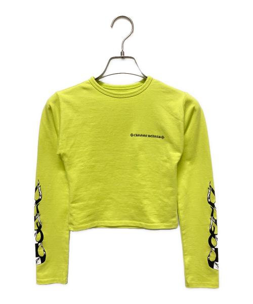 CHROME HEARTS（クロムハーツ）CHROME HEARTS (クロムハーツ) MATTY BOY PRO BIKE L/S TEE 黄緑 サイズ:XSの古着・服飾アイテム