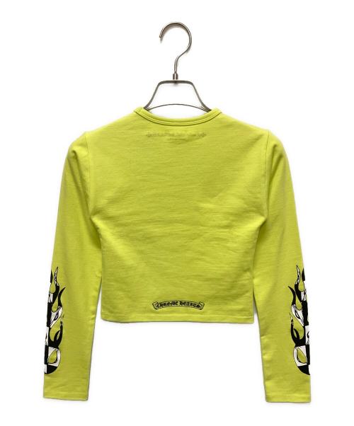 CHROME HEARTS（クロムハーツ）CHROME HEARTS (クロムハーツ) MATTY BOY PRO BIKE L/S TEE 黄緑 サイズ:XSの古着・服飾アイテム