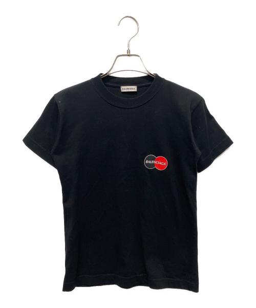 BALENCIAGA（バレンシアガ）BALENCIAGA (バレンシアガ) Mastercard Collaboration Short Sleeve T-Shirt/マスターカードコラボ半袖Tシャツ ブラック サイズ:XSの古着・服飾アイテム