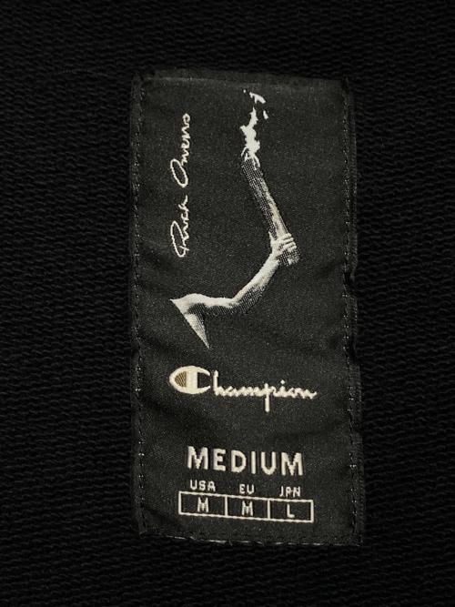 RICK OWENS（リックオウエンス）RICK OWENS (リックオウエンス) Champion (チャンピオン) マイクロタトリンTシャツ ブラック サイズ:Mの古着・服飾アイテム