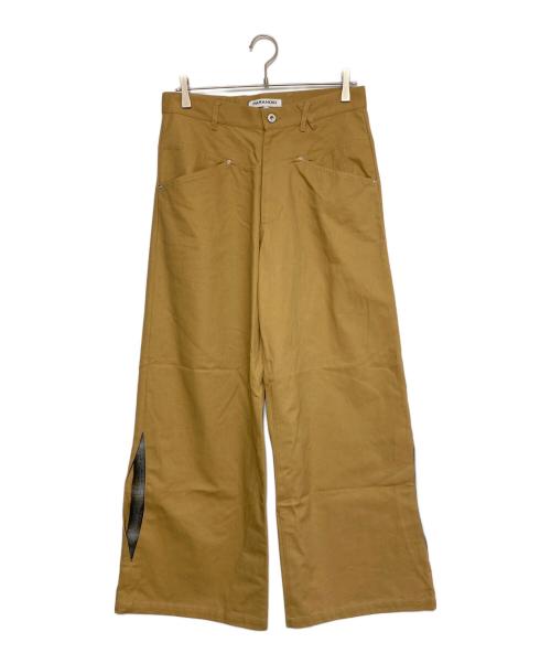 PARANOID（パラノイド）PARANOID (パラノイド) サイドスリットパンツ ベージュ サイズ:Mの古着・服飾アイテム