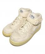 NIKE×stussyナイキ×ステューシー）の古着「AIR FORCE 1 07 MID SP」｜アイボリー