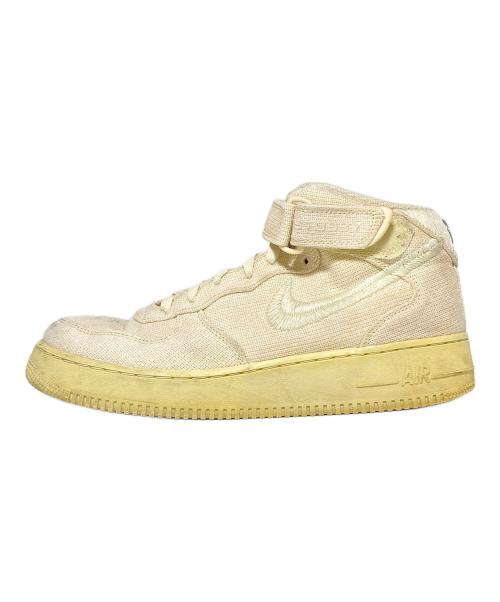 NIKE（ナイキ）NIKE (ナイキ) stussy (ステューシー) AIR FORCE 1 07 MID SP アイボリー サイズ:27cm(US9)の古着・服飾アイテム
