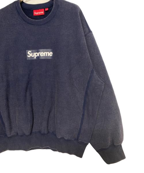 SUPREME（シュプリーム）SUPREME (シュプリーム) Washed Box Logo Crewneck ネイビー サイズ:Lの古着・服飾アイテム