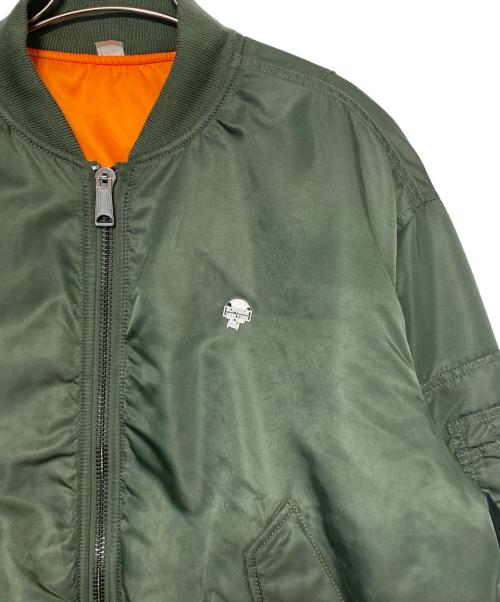 SUPREME（シュプリーム）SUPREME (シュプリーム) BOUNTY HUNTER (バウンティハンター) MA-1 Jacket カーキ×ブラック サイズ:Mの古着・服飾アイテム