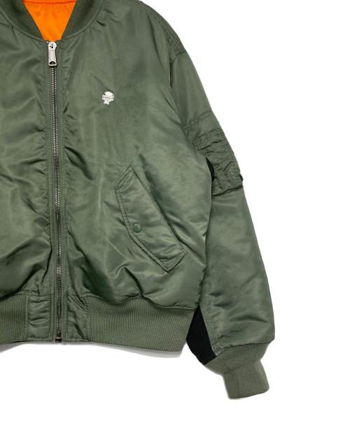 SUPREME（シュプリーム）SUPREME (シュプリーム) BOUNTY HUNTER (バウンティハンター) MA-1 Jacket カーキ×ブラック サイズ:Mの古着・服飾アイテム