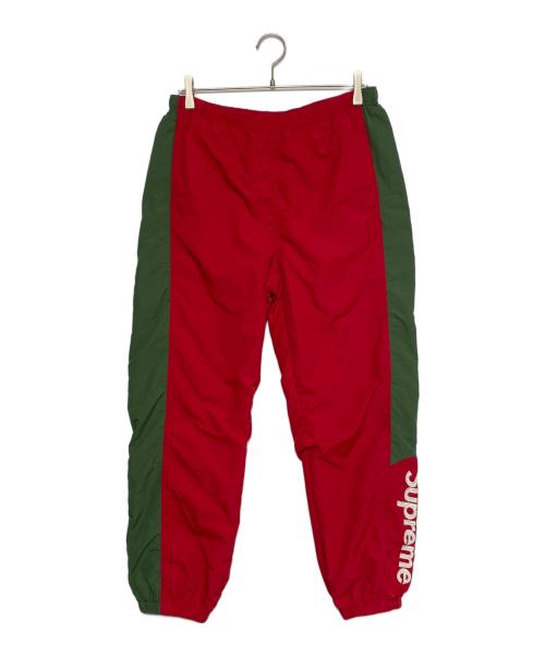 SUPREME（シュプリーム）SUPREME (シュプリーム) Side Logo Track Pant レッド×グリーン サイズ:Sの古着・服飾アイテム