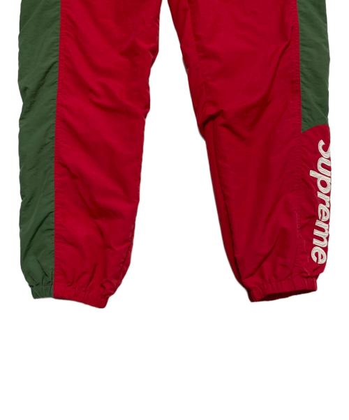 SUPREME（シュプリーム）SUPREME (シュプリーム) Side Logo Track Pant レッド×グリーン サイズ:Sの古着・服飾アイテム
