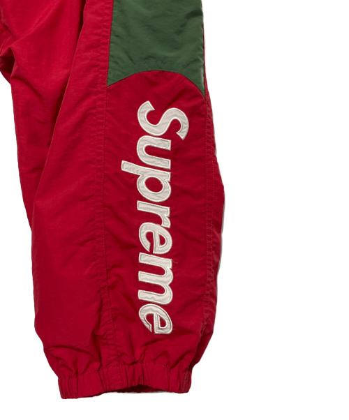 SUPREME（シュプリーム）SUPREME (シュプリーム) Side Logo Track Pant レッド×グリーン サイズ:Sの古着・服飾アイテム