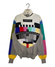 VETEMENTS（ヴェトモン）の古着「TV TEST CARD ROLLNECK KNIT」｜マルチカラー