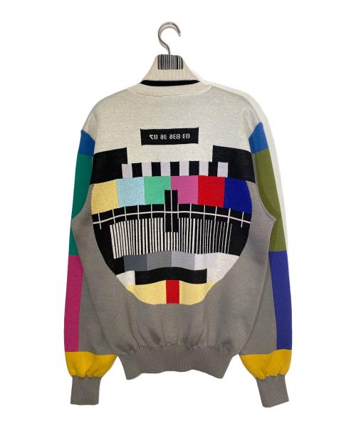 VETEMENTS（ヴェトモン）VETEMENTS (ヴェトモン) TV TEST CARD ROLLNECK KNIT マルチカラー サイズ:Sの古着・服飾アイテム