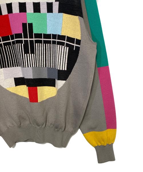 VETEMENTS（ヴェトモン）VETEMENTS (ヴェトモン) TV TEST CARD ROLLNECK KNIT マルチカラー サイズ:Sの古着・服飾アイテム