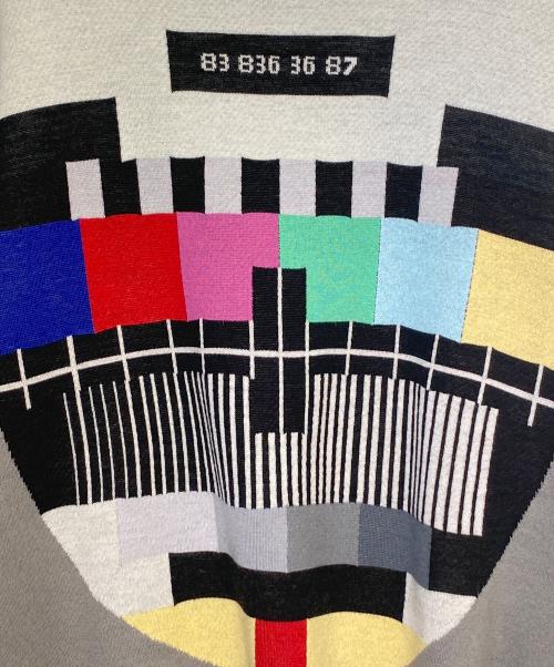 VETEMENTS（ヴェトモン）VETEMENTS (ヴェトモン) TV TEST CARD ROLLNECK KNIT マルチカラー サイズ:Sの古着・服飾アイテム