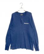 Hysteric Glamourヒステリックグラマー）の古着「ヘンリーネックカットソー」｜ネイビー