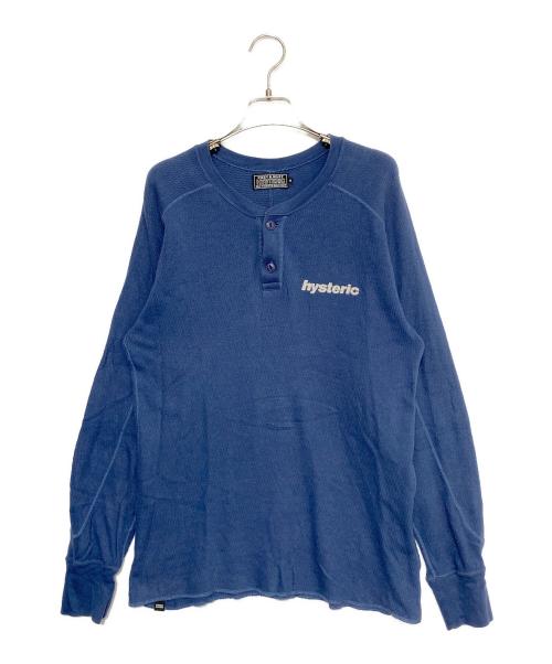 Hysteric Glamour（ヒステリックグラマー）Hysteric Glamour (ヒステリックグラマー) ヘンリーネックカットソー ネイビー サイズ:XLの古着・服飾アイテム