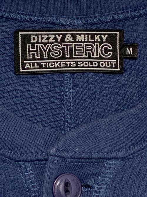 Hysteric Glamour（ヒステリックグラマー）Hysteric Glamour (ヒステリックグラマー) ヘンリーネックカットソー ネイビー サイズ:XLの古着・服飾アイテム