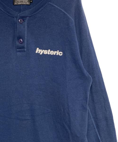 Hysteric Glamour（ヒステリックグラマー）Hysteric Glamour (ヒステリックグラマー) ヘンリーネックカットソー ネイビー サイズ:XLの古着・服飾アイテム
