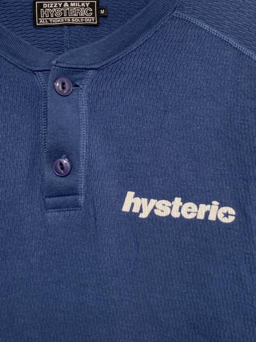 Hysteric Glamour（ヒステリックグラマー）Hysteric Glamour (ヒステリックグラマー) ヘンリーネックカットソー ネイビー サイズ:XLの古着・服飾アイテム