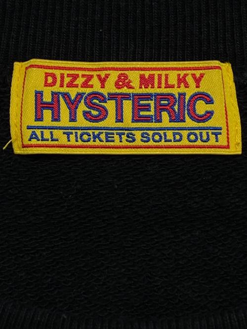 Hysteric Glamour（ヒステリックグラマー）Hysteric Glamour (ヒステリックグラマー) HYSTERIC WOMAN アップリケ オーバーサイズ スウェット ブラック サイズ:FREEの古着・服飾アイテム