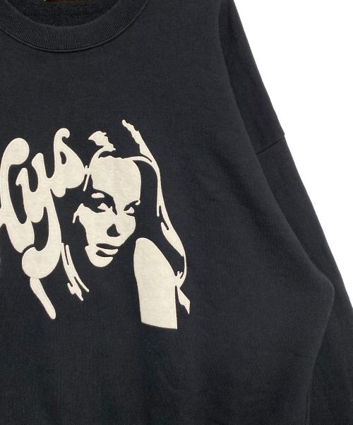 Hysteric Glamour（ヒステリックグラマー）Hysteric Glamour (ヒステリックグラマー) HYSTERIC WOMAN アップリケ オーバーサイズ スウェット ブラック サイズ:FREEの古着・服飾アイテム