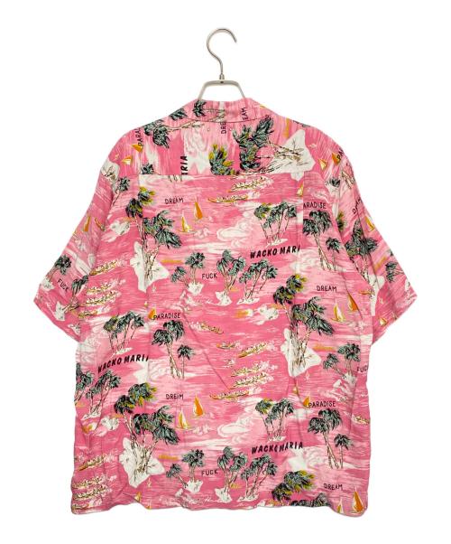 WACKO MARIA（ワコマリア）WACKO MARIA (ワコマリア) MINEDENIM (マインデニム) HAWAIIAN SHIRT S/S (TYPE-1) ピンク サイズ:Lの古着・服飾アイテム