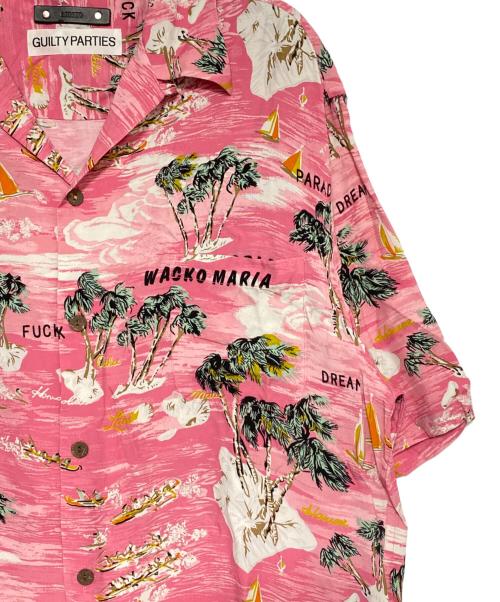 WACKO MARIA（ワコマリア）WACKO MARIA (ワコマリア) MINEDENIM (マインデニム) HAWAIIAN SHIRT S/S (TYPE-1) ピンク サイズ:Lの古着・服飾アイテム