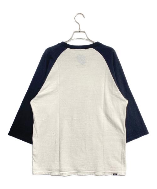 Thee Hysteric XXX（ジィ ヒステリックトリプルエックス）Thee Hysteric XXX (ジィ ヒステリックトリプルエックス) The Rolling Stones ラグランTシャツ ブラック×ホワイト サイズ:Lの古着・服飾アイテム