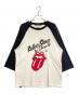Thee Hysteric XXX（ジィ ヒステリックトリプルエックス）の古着「The Rolling Stones ラグランTシャツ」｜ブラック×ホワイト