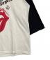 中古・古着 Thee Hysteric XXX (ジィ ヒステリックトリプルエックス) The Rolling Stones ラグランTシャツ ブラック×ホワイト サイズ:L：9000円