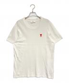 AMI Alexandre Mattiussiアミアレクサンドルマテュッシ）の古着「ハートロゴ半袖Tシャツ」｜ホワイト