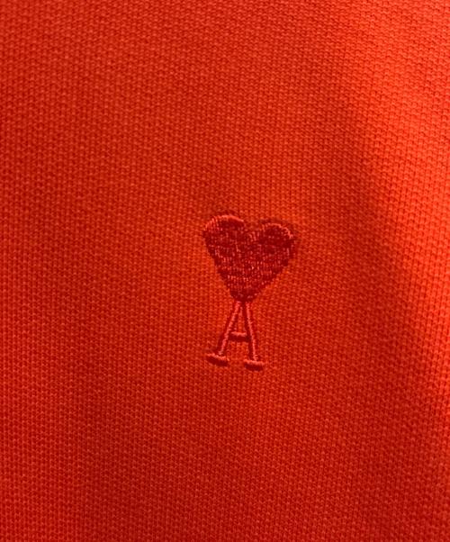 AMI Alexandre Mattiussi（アミアレクサンドルマテュッシ）AMI Alexandre Mattiussi (アミアレクサンドルマテュッシ) ハートロゴプルオーバーフーディ レッド サイズ:Sの古着・服飾アイテム