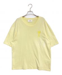AMI Alexandre Mattiussi（アミアレクサンドルマテュッシ）の古着「ハートロゴ半袖Tシャツ」｜イエロー
