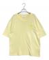 AMI Alexandre Mattiussi（アミアレクサンドルマテュッシ）の古着「ハートロゴ半袖Tシャツ」｜イエロー
