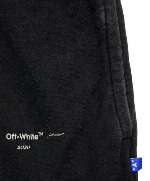 OFFWHITE（オフホワイト）OFFWHITE (オフホワイト) ハーフスウェットパンツ ブラック サイズ:XSの古着・服飾アイテム