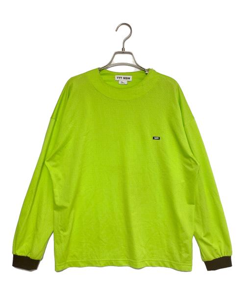 TTT MSW（ティー）TTT MSW (ティー) Mesh Long Tee 黄緑 サイズ:Lの古着・服飾アイテム
