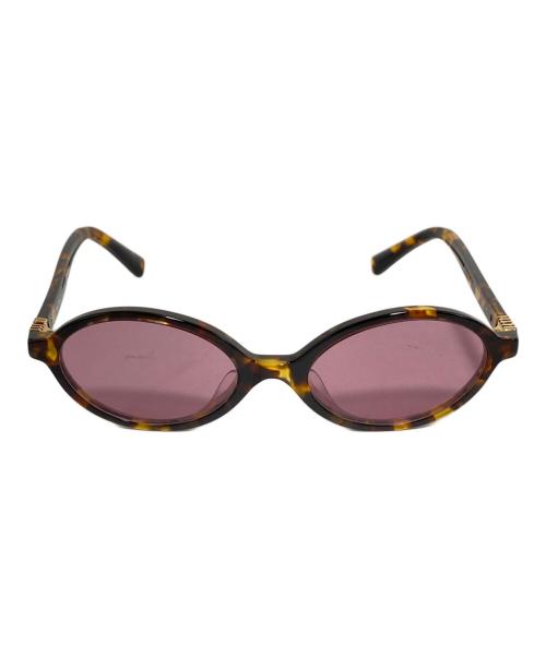 MIU MIU（ミュウミュウ）MIU MIU (ミュウミュウ) ミュウ リガード サングラス ブラウン×ピンク サイズ:50□18の古着・服飾アイテム