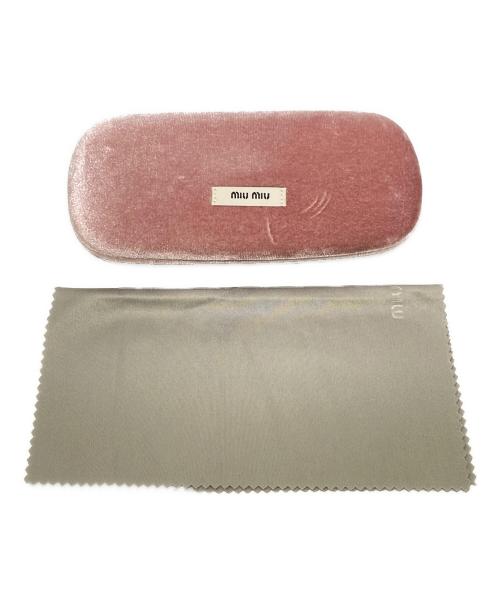 MIU MIU（ミュウミュウ）MIU MIU (ミュウミュウ) ミュウ リガード サングラス ブラウン×ピンク サイズ:50□18の古着・服飾アイテム