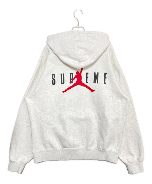 SUPREME（シュプリーム）SUPREME (シュプリーム) JORDAN (ジョーダン) Hooded Sweatshirt グレー サイズ:Mの古着・服飾アイテム