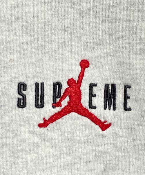 SUPREME（シュプリーム）SUPREME (シュプリーム) JORDAN (ジョーダン) Hooded Sweatshirt グレー サイズ:Mの古着・服飾アイテム