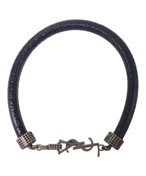 Saint Laurent Paris（サンローランパリ）Saint Laurent Paris (サンローランパリ) カサンドラブレスレット ブラックの古着・服飾アイテム