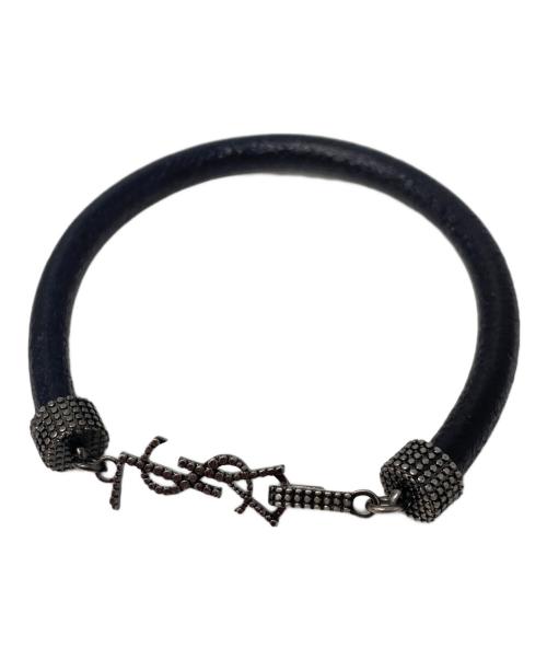 Saint Laurent Paris（サンローランパリ）Saint Laurent Paris (サンローランパリ) カサンドラブレスレット ブラックの古着・服飾アイテム